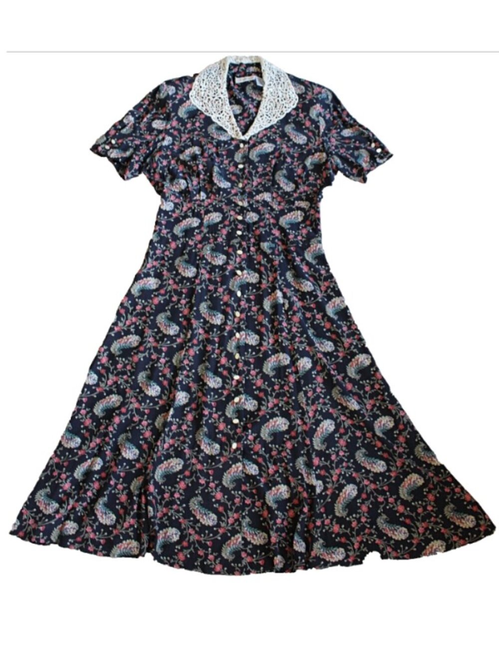 Vintage 1980s - Liz Claiborne Secretary Dress, Belle France-Style, 10